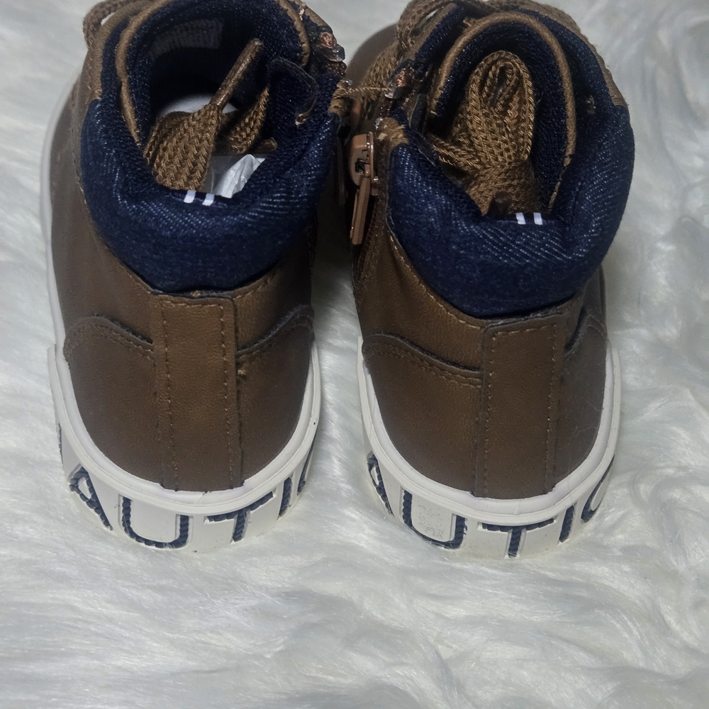 Nautica Kids Brown High-Top Sneakers - Picture 4 of 5